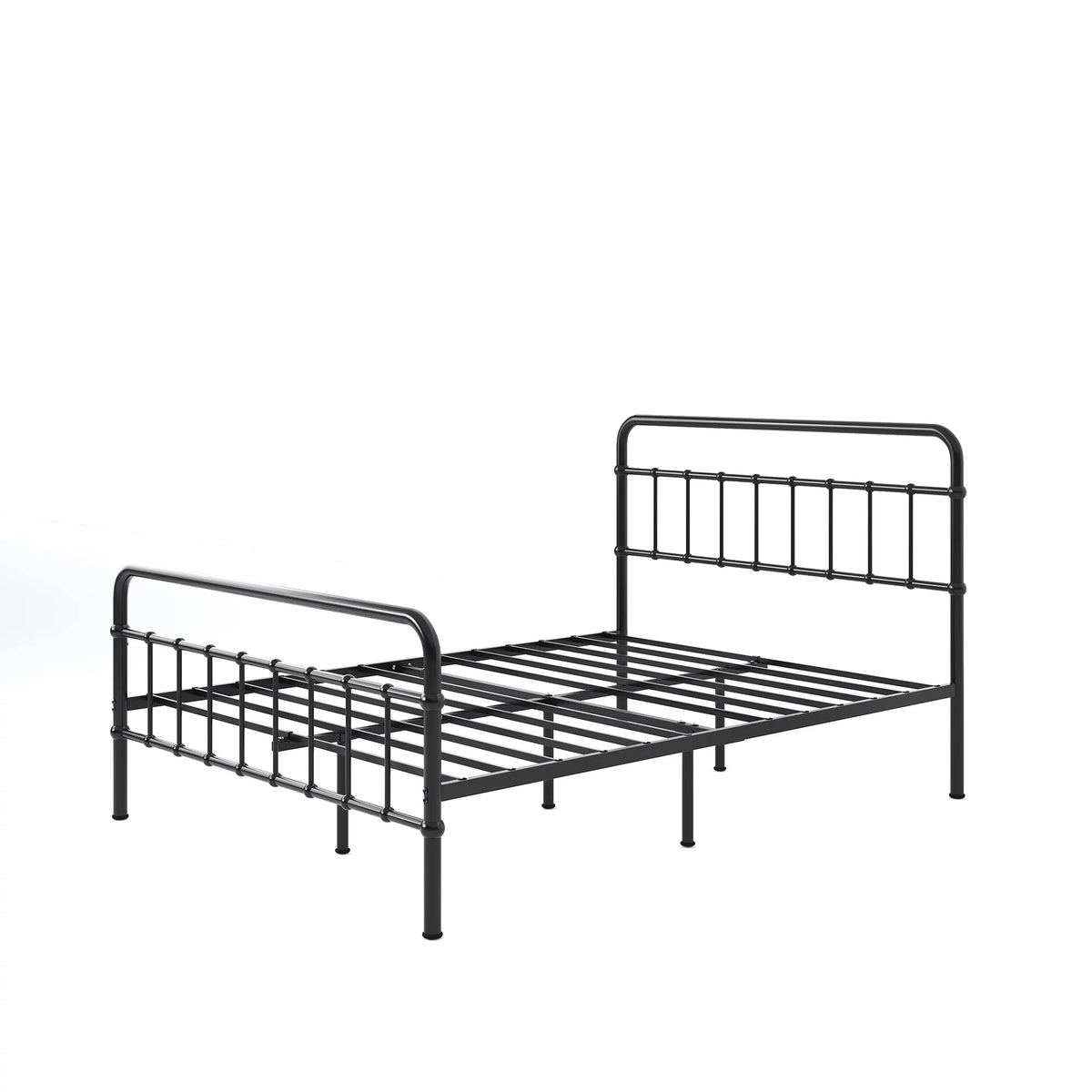 White Queen Metal Platform Bed Frame E795