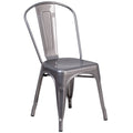 Grey Metal Stackable Indoor Chair O90609