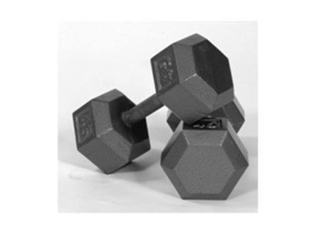 Gray Cast Iron Hex Dumbbell 70 lb N68041