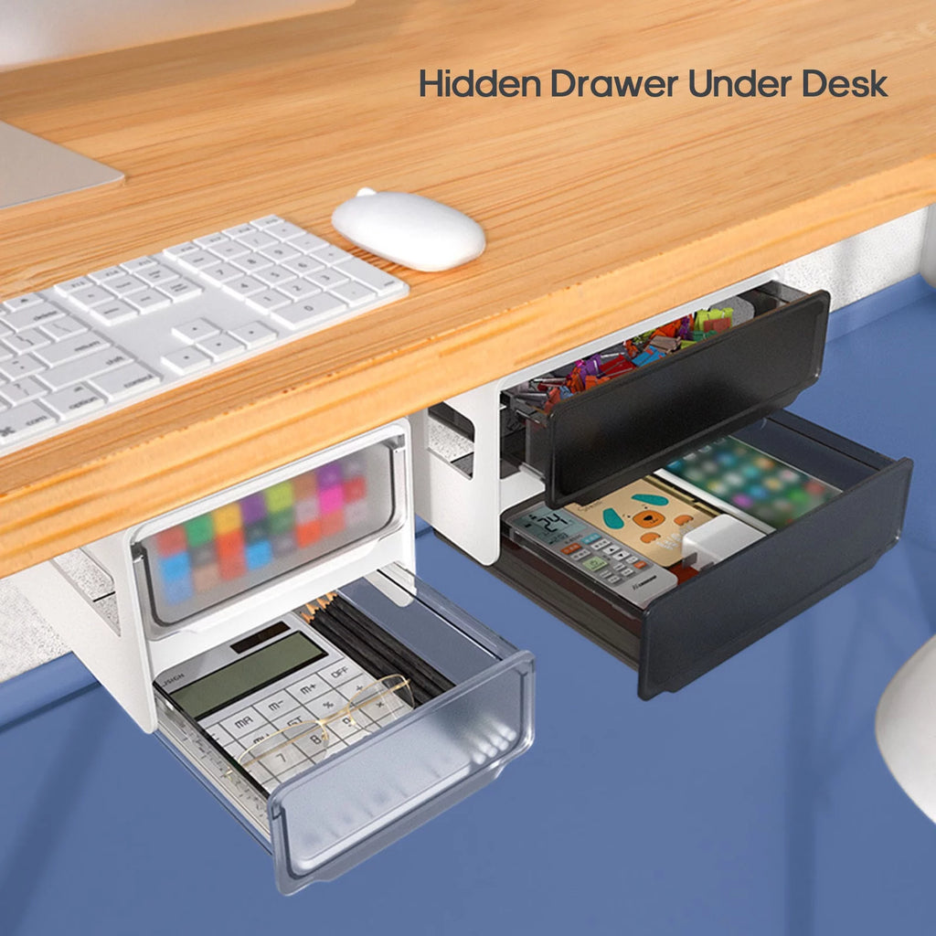 Invisible Under Desk Drawer Stationery Organizer L3664