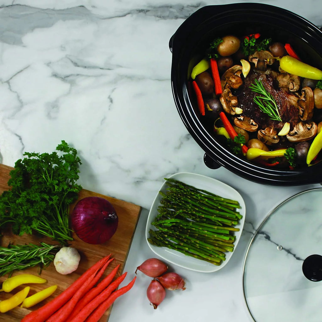 6 Quart Silver Slow Cooker U3804