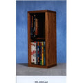 Solid Oak 2 Row Dowel DVD Cabinet Tower V791129