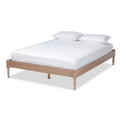 Mid-Century Wood Platform King Bed V3562