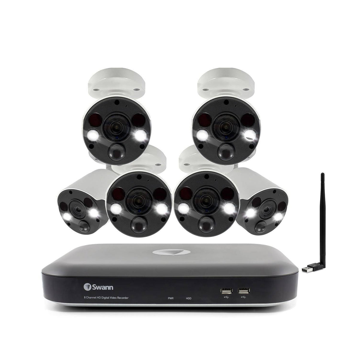 8-Channel 6-Camera 4K Smart Surveillance System N3828