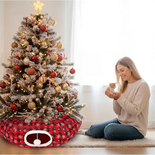 Cat Bed Tunnel with Hanging Ball B8647