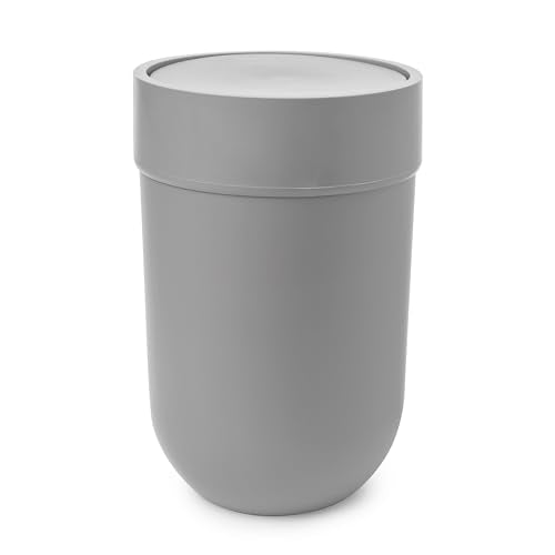 Small Black Trash Can with Lid I225