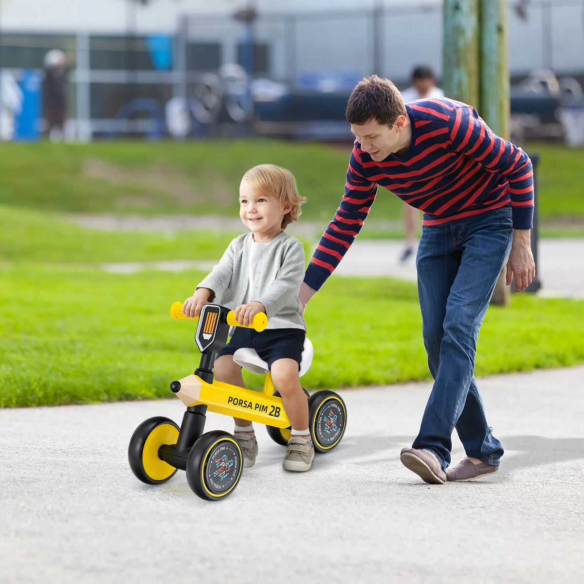 Baby Balance Bike No Pedal Yellow R546845