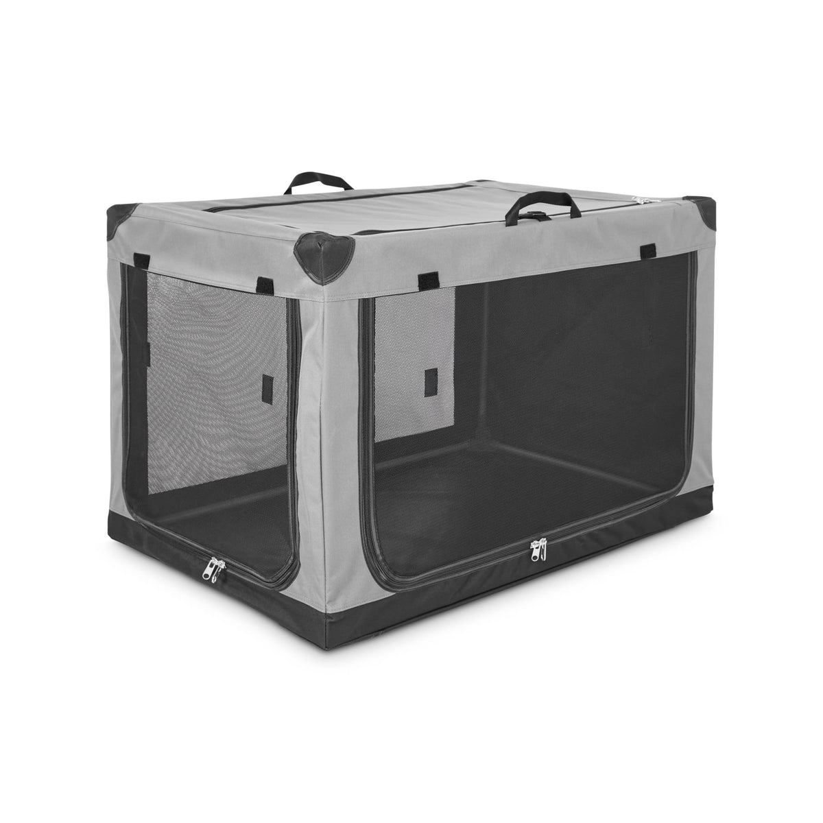 Portable Canvas Dark Grey Dog Crate C882
