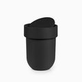 Small Black Trash Can with Lid I225
