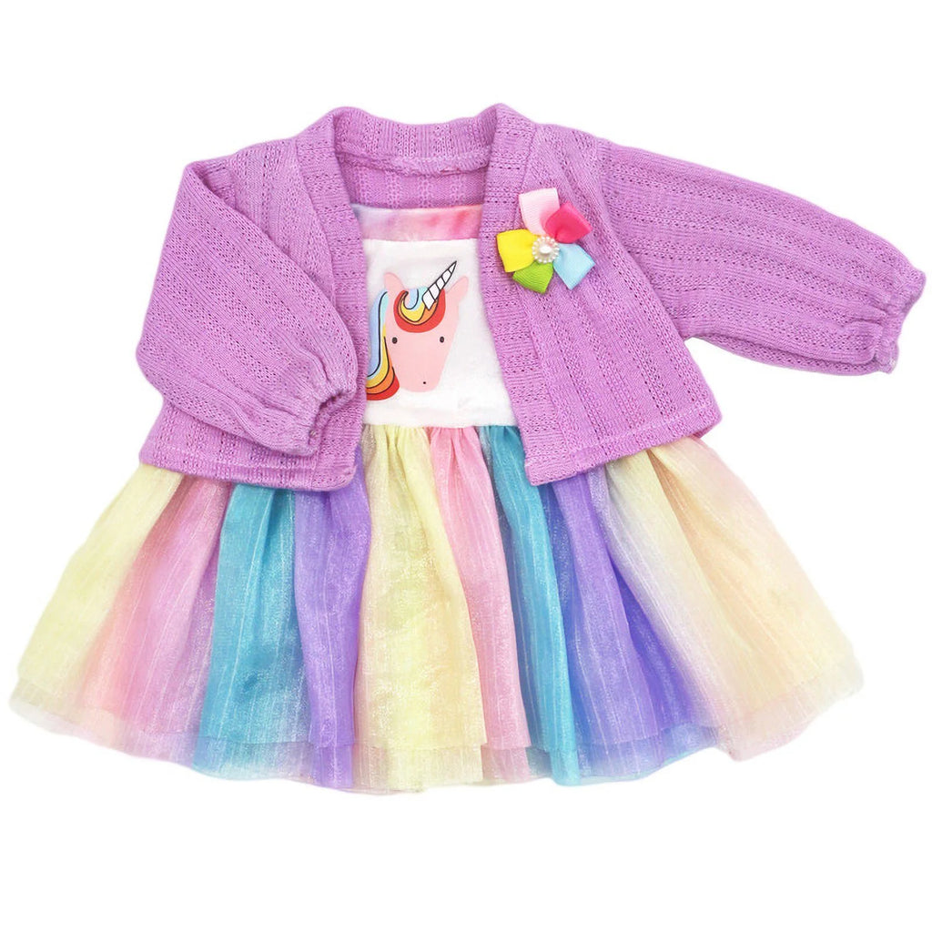Rainbow Fluffy Skirt Doll Clothing A13008