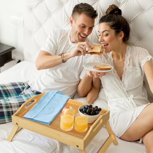 Bamboo Serving Tray with Folding Legs A615
