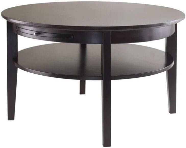 Round Coffee Table with Pull Out Tray P6184