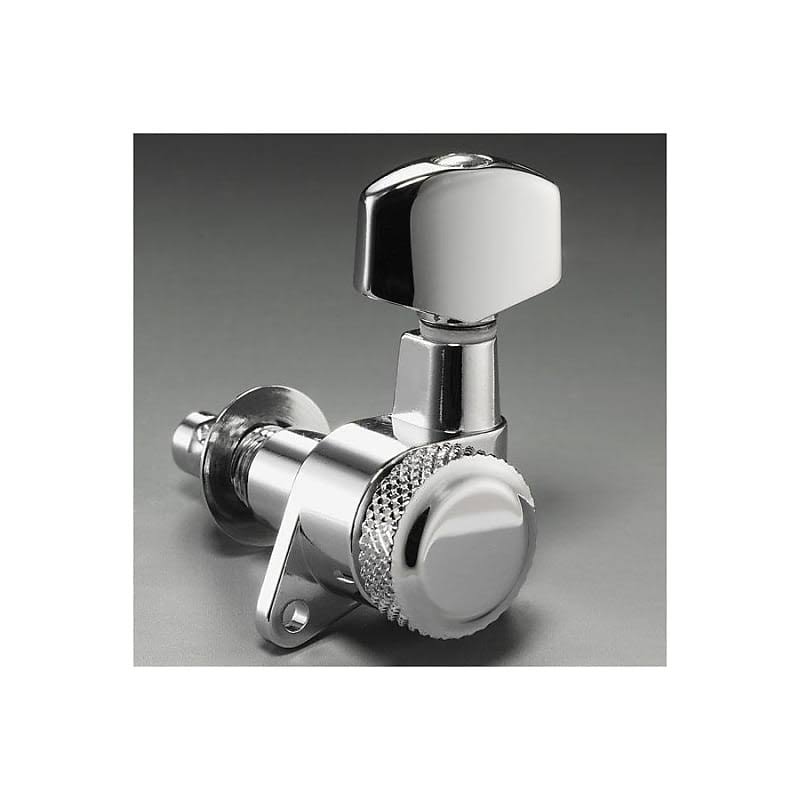 Left Handed 6-In-Line Chrome Locking Tuners C1406