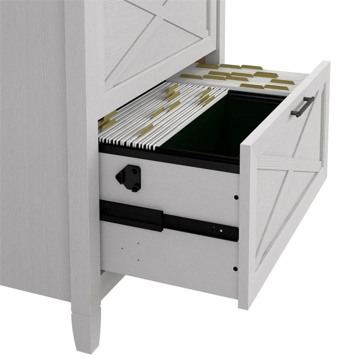 Oak 2 Drawer Wood File Cabinet E553950