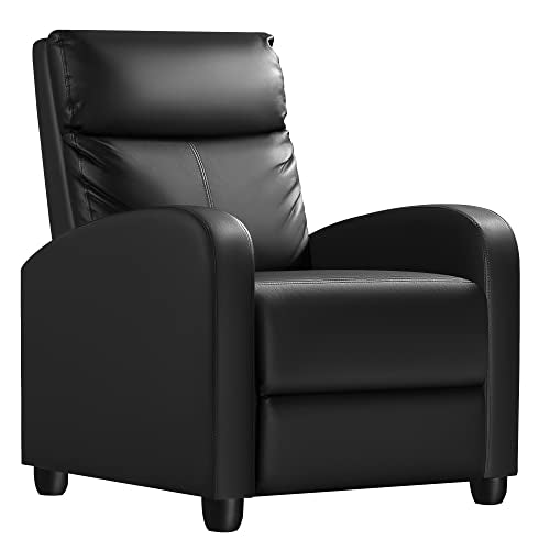 Black PU Leather Recliner Chair H9071