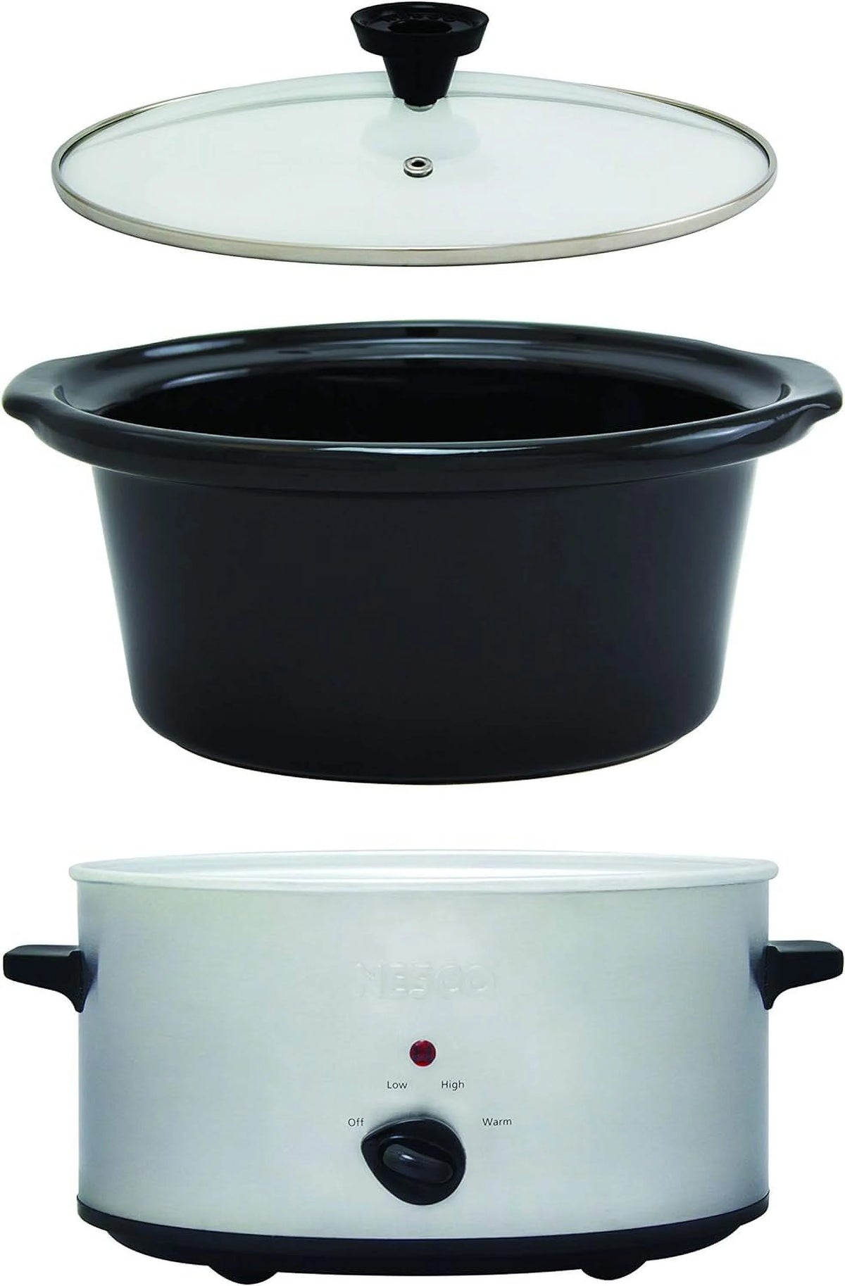 6 Quart Silver Slow Cooker U3804