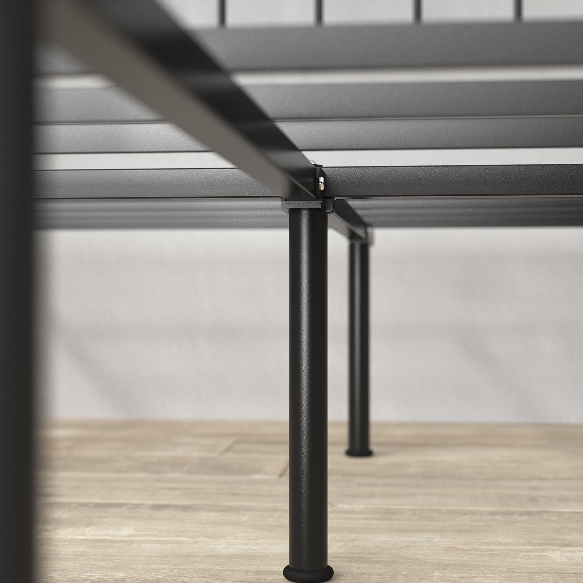 White Queen Metal Platform Bed Frame E795