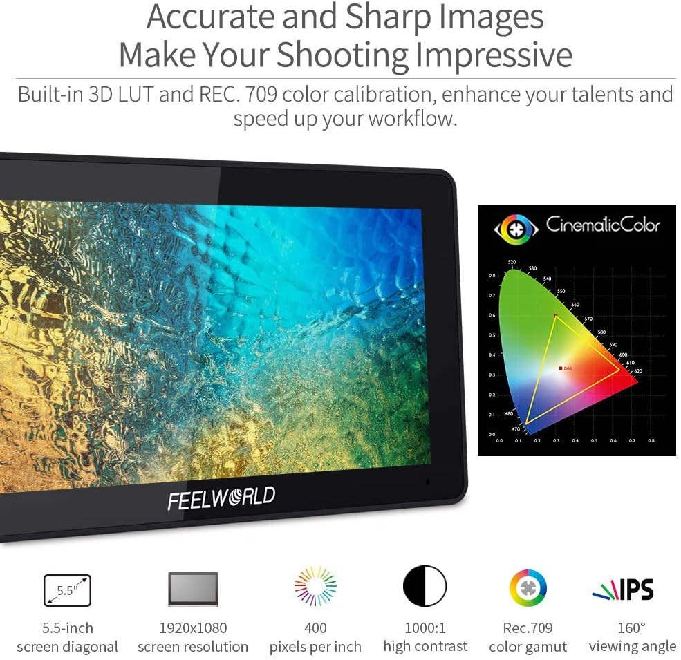 5.5 inch Touch Screen DSLR Camera Field Monitor B91881
