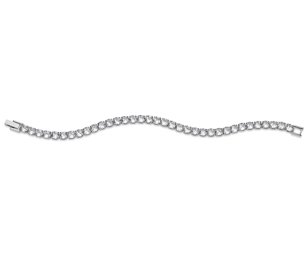 Cubic Zirconia Silver Bracelet C141055