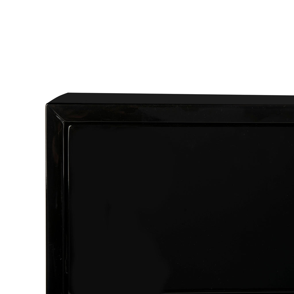 Black/Brass 3-Drawer Side Table L8478