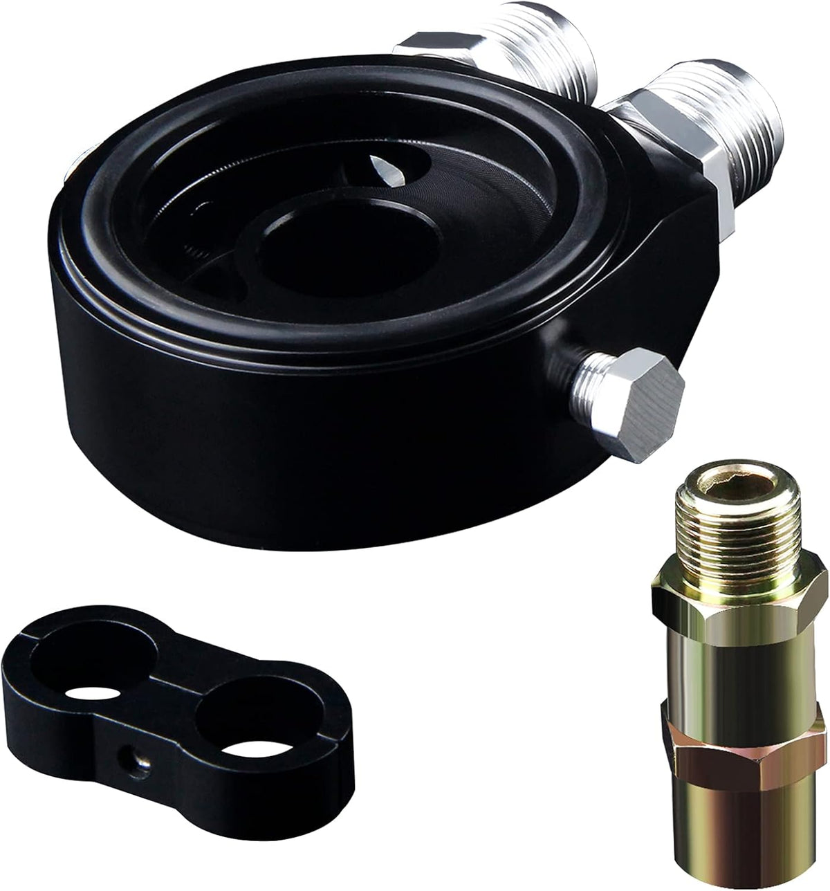 10 Row AN10 Oil Cooler Kit Universal Aluminium Alloy Black I492849