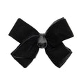 Velvet Hair Bows with a Knot Wrap Center on a Clip, 6 Inch, Red Y73276