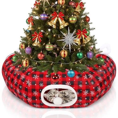 Cat Bed Tunnel with Hanging Ball B8647