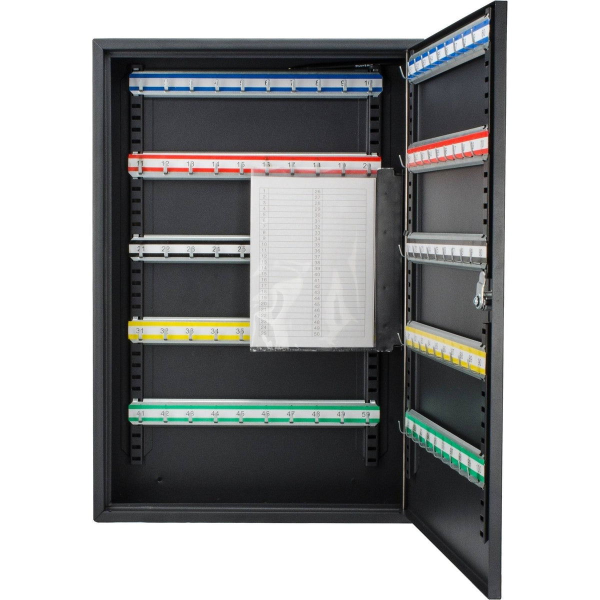 100 Position Key Cabinet with Key Lock, Black H575