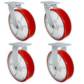 12 x 3 Heavy Duty Caster with Green Polyurethane Steel Wheel P684539