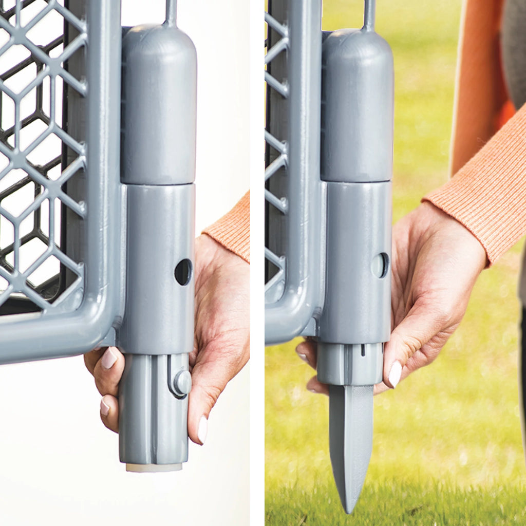 6-Panel Cool Gray Plastic Play Gate M980