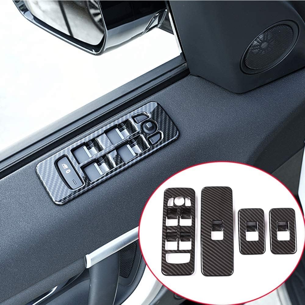 ABS Chrome Window Lift Button Frame Trim Pack of 2 W139
