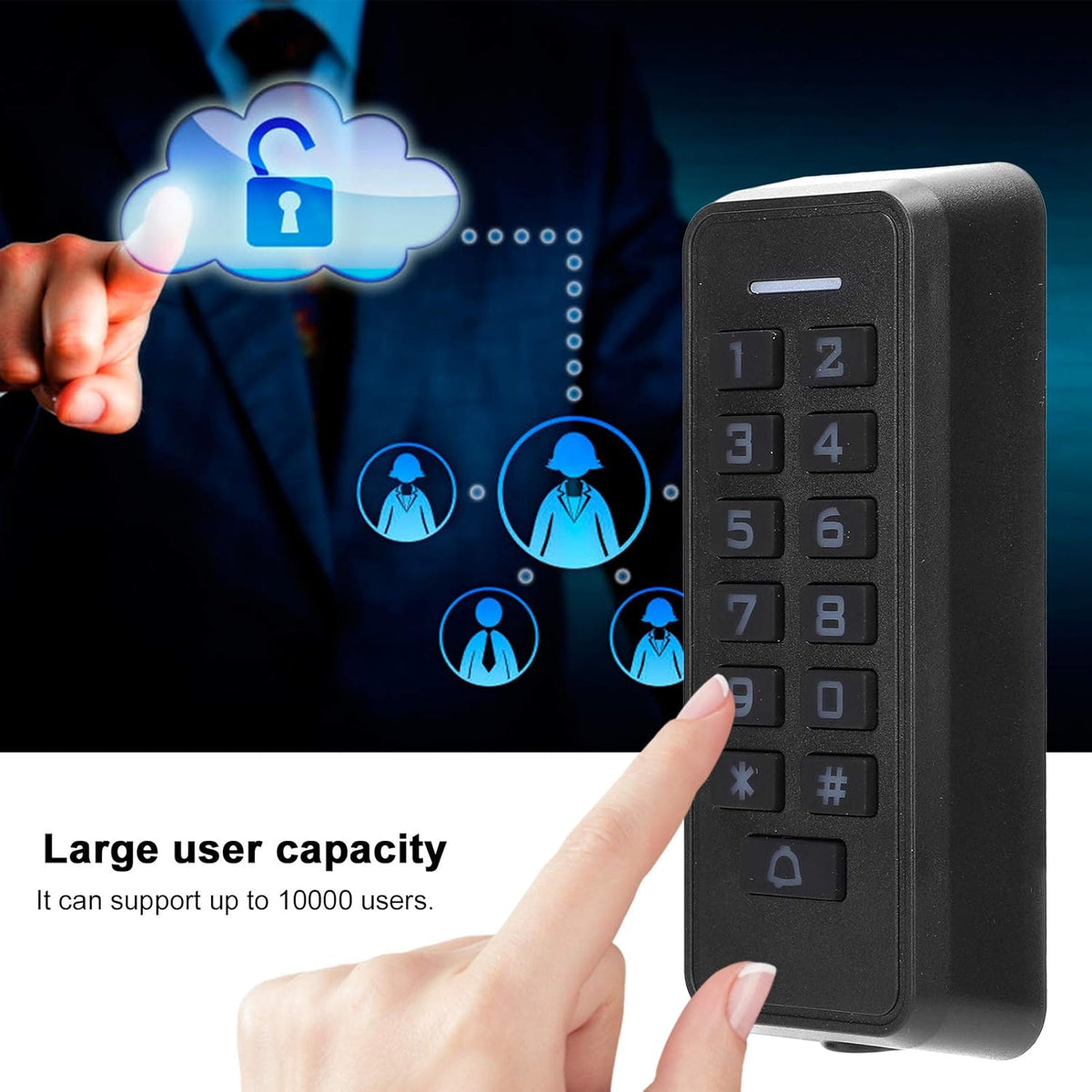 Access Control Keypad RFID Card Reader with Backlight Keypad U9377