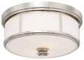 Polished Nickel 2-Light Flush Mount Q6459