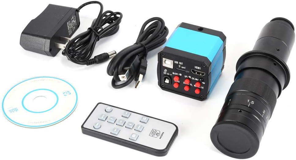 14MP HD Digital Microscope Camera with 180x Zoom Lens T397