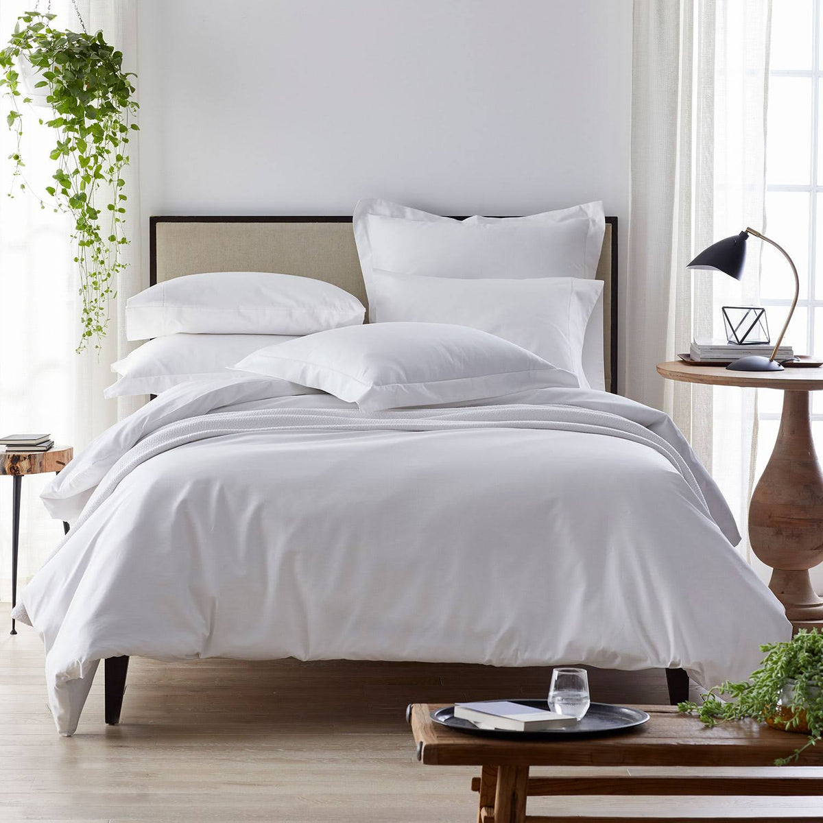 Organic Ivory 300-Thread Count Full Fitted Sheet D982