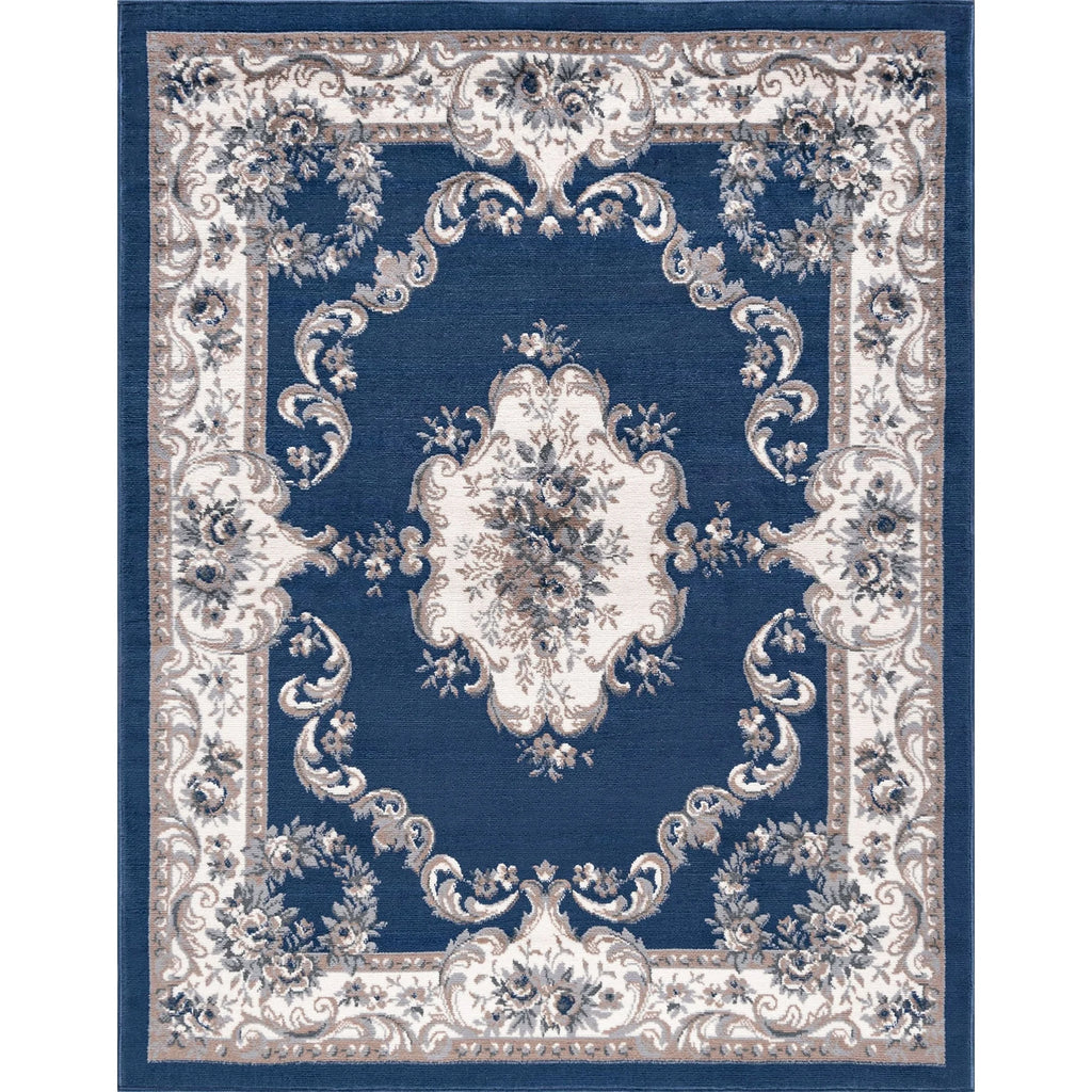 Navy 2'3'' x 7'3'' Runner Area Rug Q881