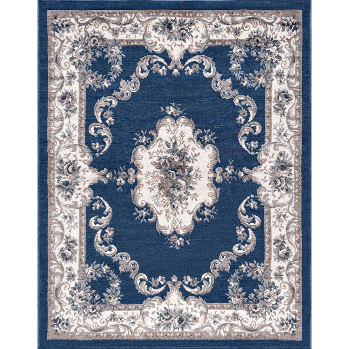 Navy 2'3'' x 7'3'' Runner Area Rug Q881