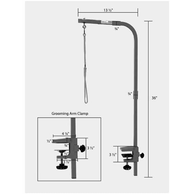 Grooming Arm with Clamp 36In G149