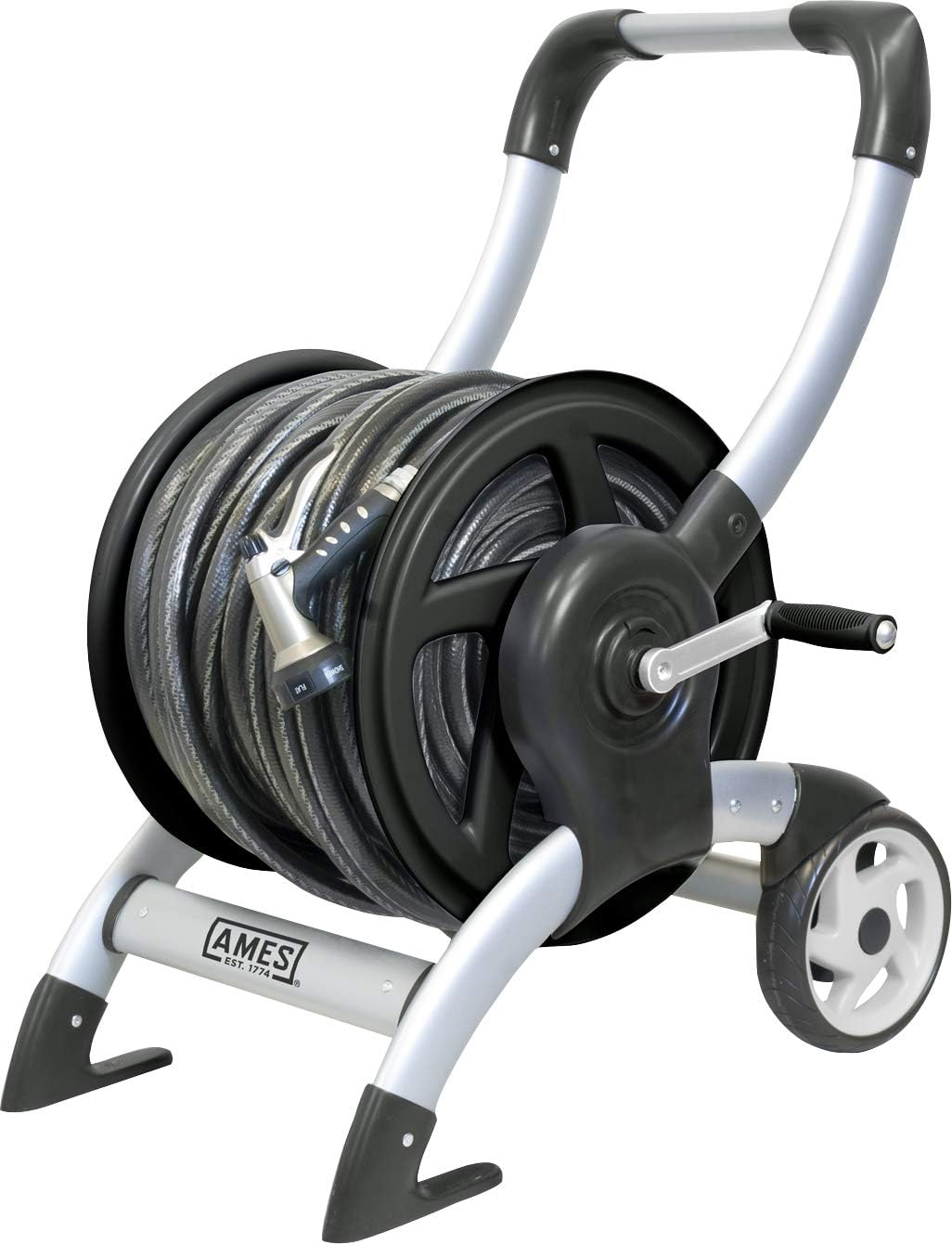 Aluminum Hose Reel Cart 200 ft Silver A302314
