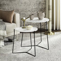 White Lacquer Stacking End Table L352722