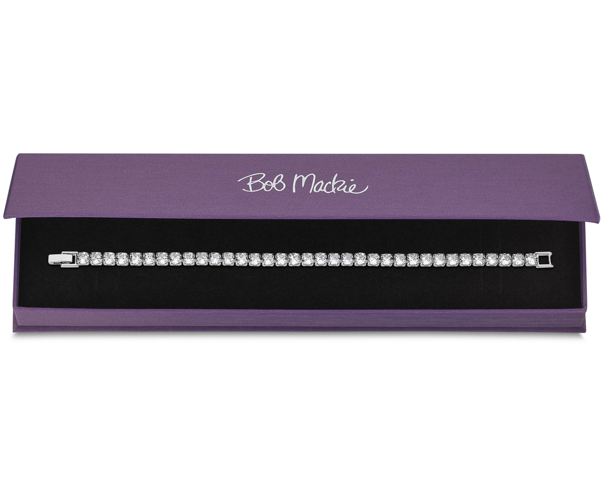 Cubic Zirconia Silver Bracelet C141055