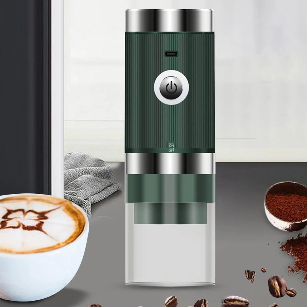 Green Stainless Steel Electric Coffee Grinder L25766