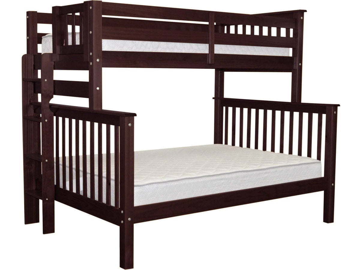 Twin over Full Bunk Beds with End Ladder C84868