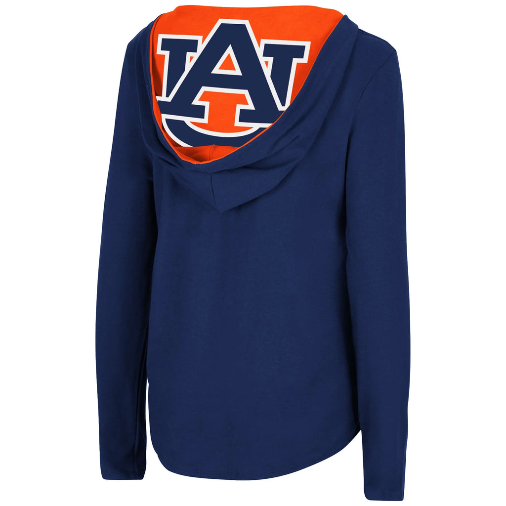 Navy Auburn Tigers Long Sleeve Hoodie E402