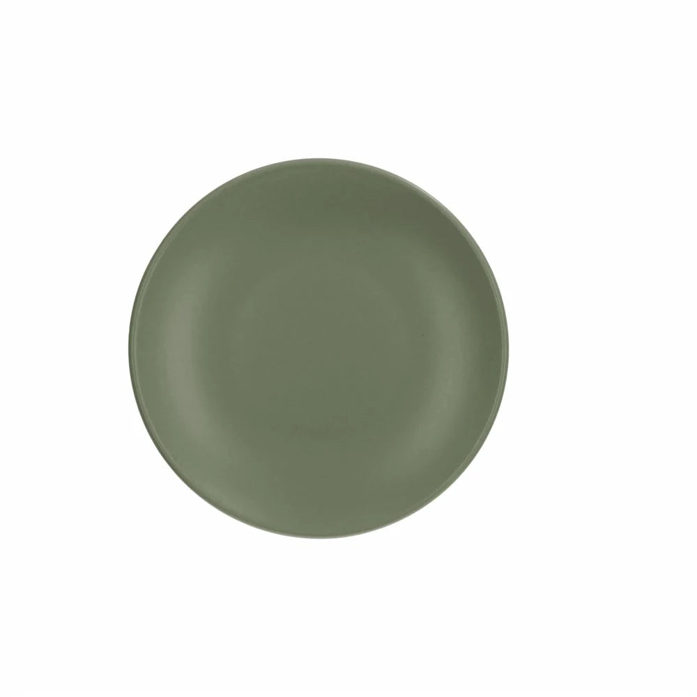 Green 20cm Dessert Plate Q8151