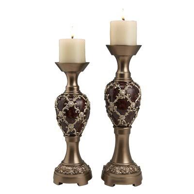 2 Piece Candlestick Set W919