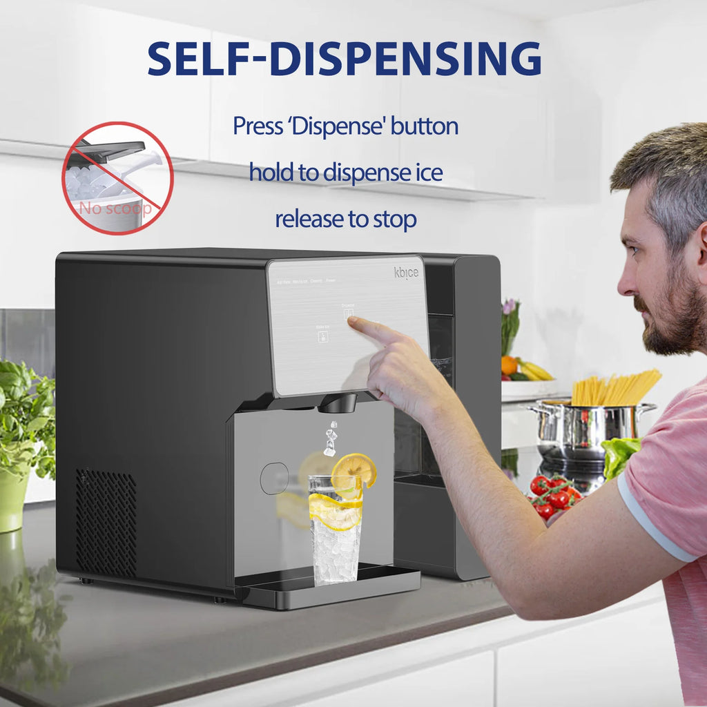 Self Dispensing Countertop Nugget Ice Maker with Water Tank O390