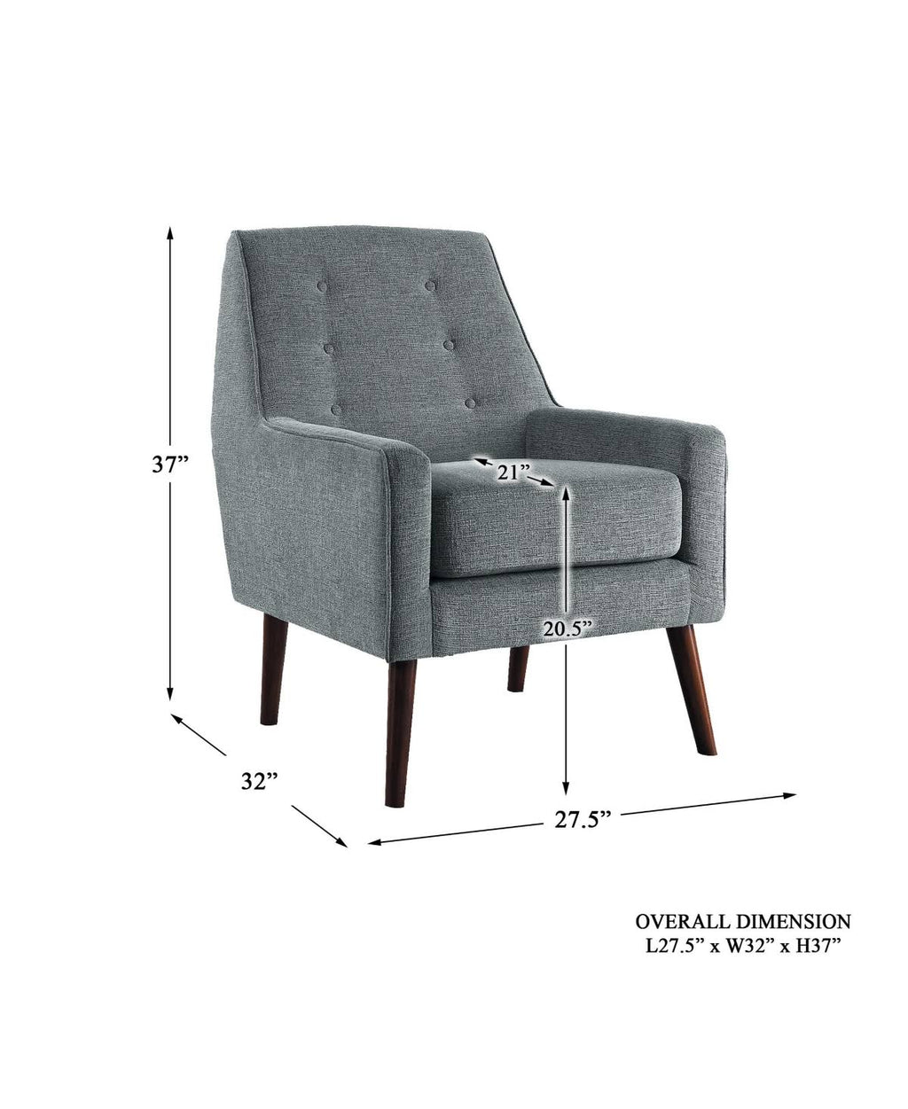 Gray Accent Chair R68064