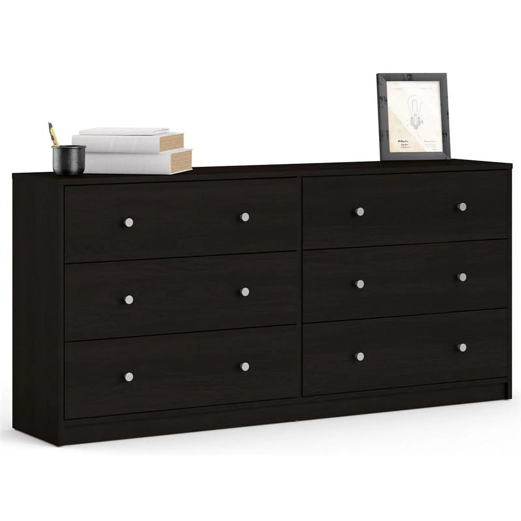 Engineered Wood 6 Drawer Double Dresser M70366