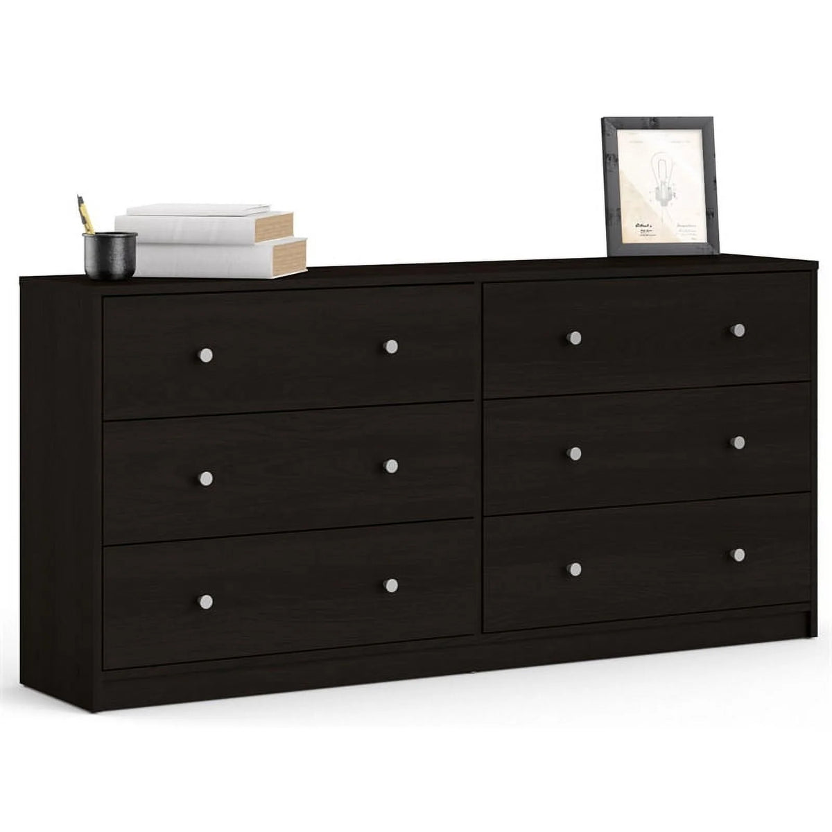 Engineered Wood 6 Drawer Double Dresser M70366